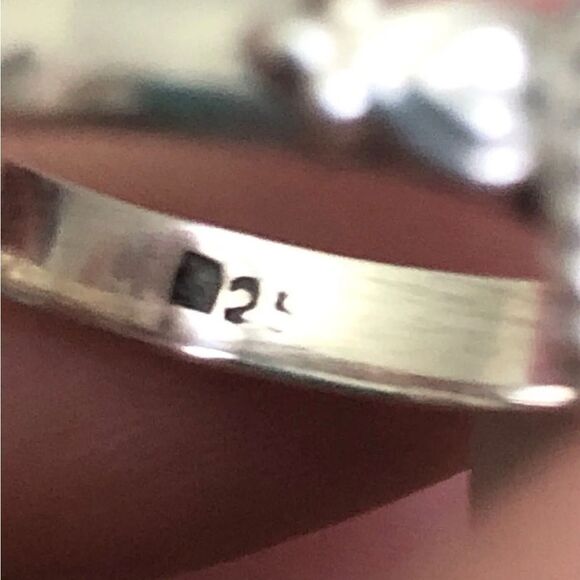 Labradorite Solitaire 925 Sterling Silver Ring Sz 7 - Picture 3 of 7